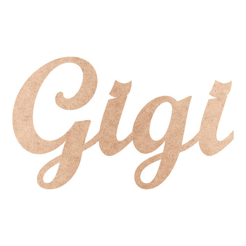 Recorte Gigi Script Mt Std / MDF 3mm