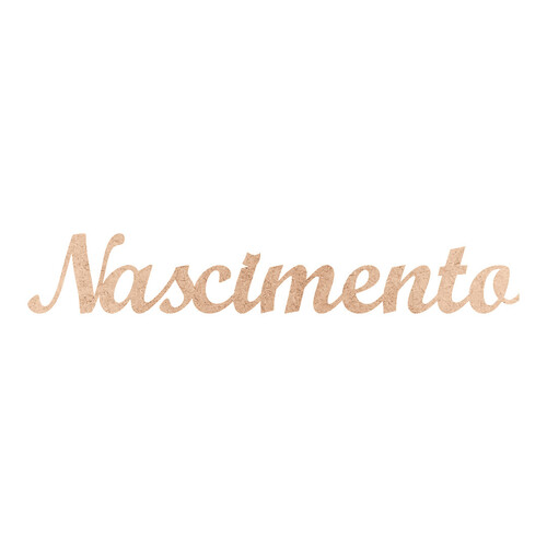 Recorte Nascimento Script Mt Std / MDF 3mm