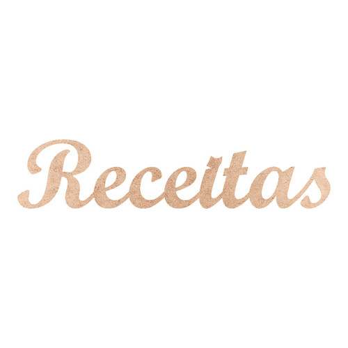 Recorte Receitas Script Mt Std / MDF 3mm