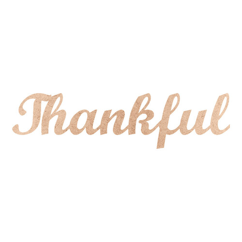 Recorte Thankful Script Mt Std / MDF 3mm