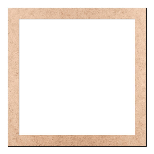 Recorte Moldura Quad 50 cm Borda 4 cm / MDF 3mm