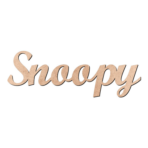 Recorte Snoopy Script Mt Std / MDF 3mm