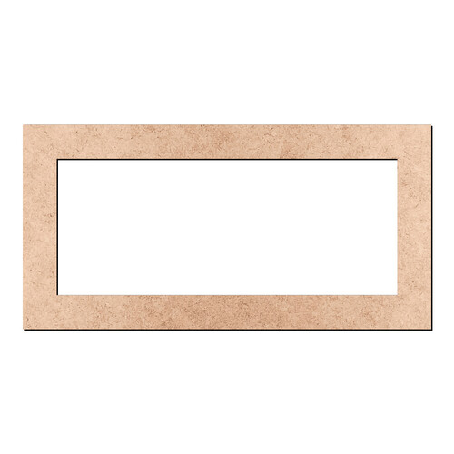 Recorte Moldura Ret 12 x 24 cm Borda 2 cm / MDF 3mm