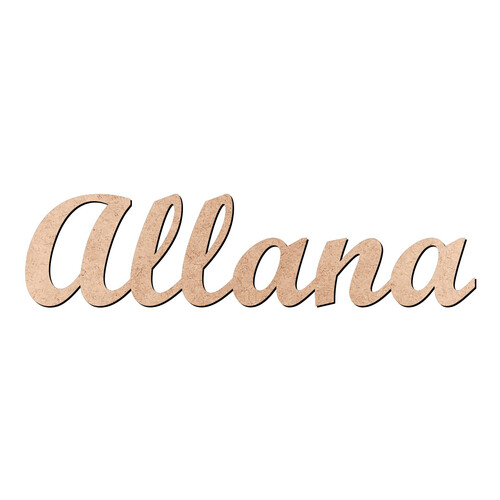 Recorte Allana Script Mt Std / MDF 3mm