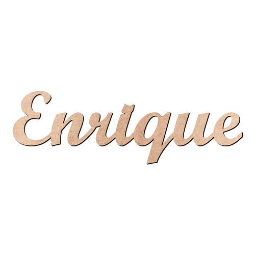 Recorte Enrique Script Mt Std / MDF 3mm