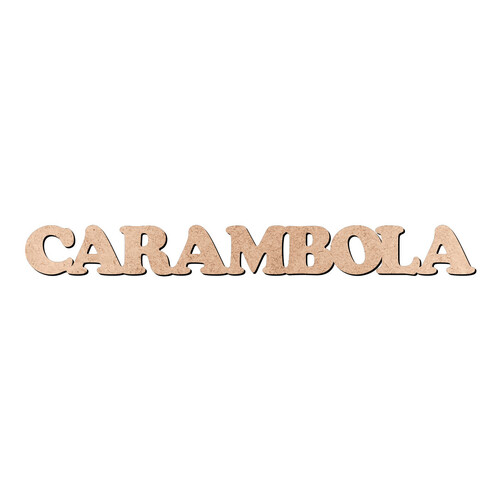 Recorte CARAMBOLA Cooper Black / MDF 3mm