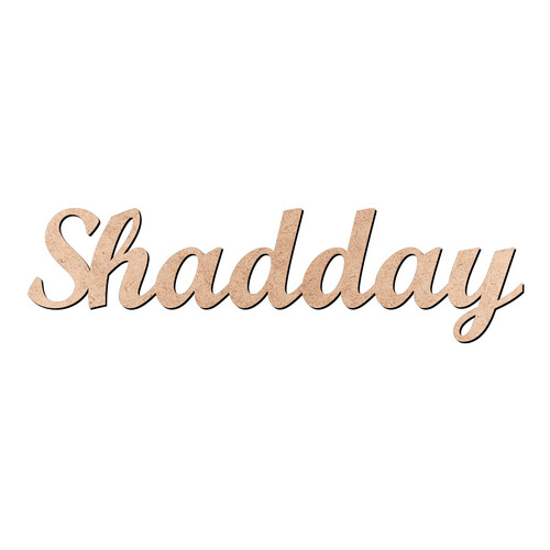 Recorte Shadday Script Mt Std / MDF 3mm