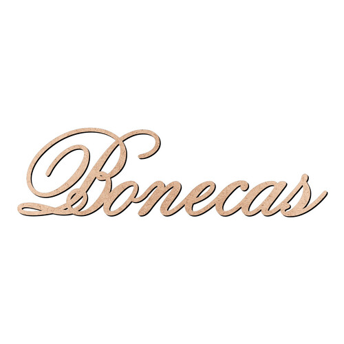 Recorte Bonecas Old Script / MDF 3mm