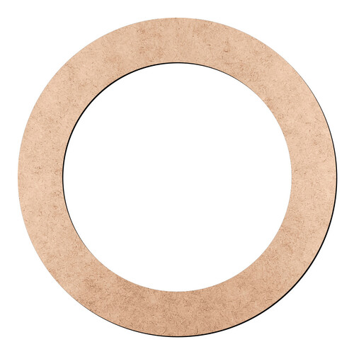 Recorte Moldura Cir 25 cm Borda 3,5 cm / MDF 3mm