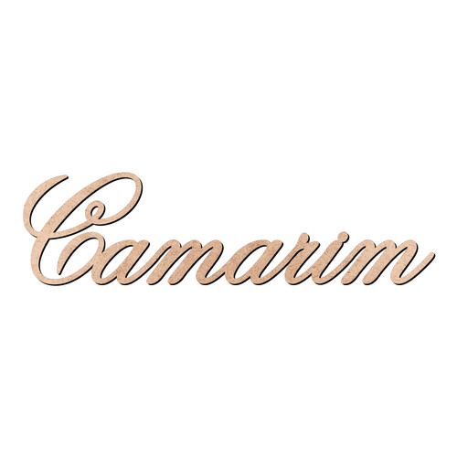 Recorte Camarim Old Script / MDF 3mm