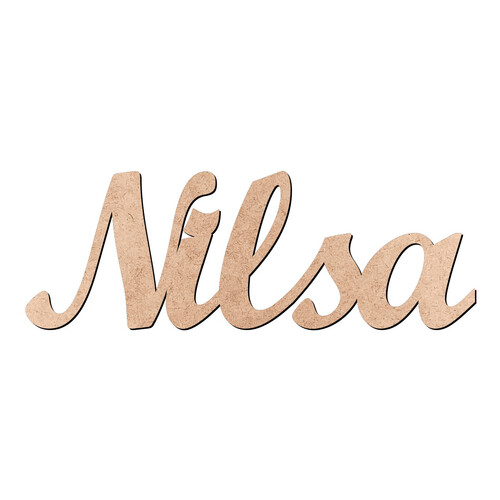 Recorte Nilsa Script Mt Std / MDF 3mm