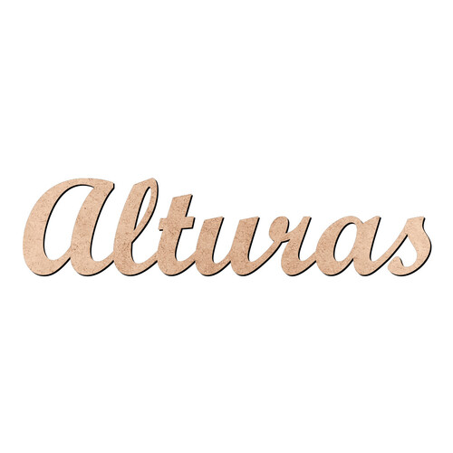 Recorte Alturas Script Mt Std / MDF 3mm