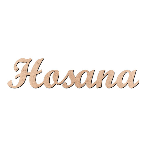 Recorte Hosana Script Mt Std / MDF 3mm