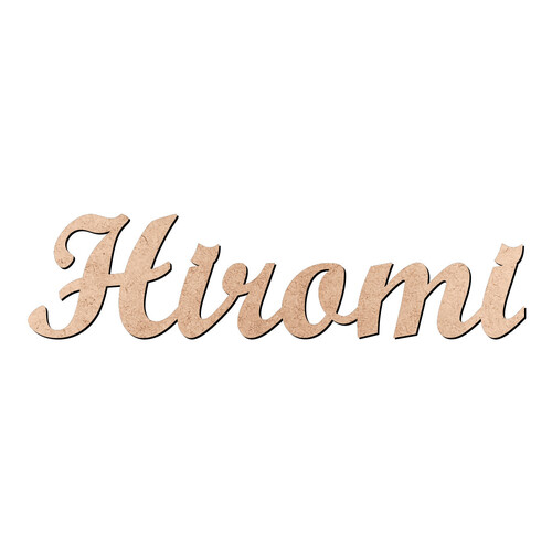 Recorte Hiromi Script Mt Std / MDF 3mm