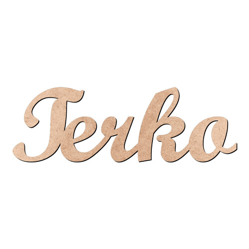 Recorte Terko Script Mt Std / MDF 3mm