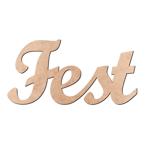 Recorte Fest Script Mt Std / MDF 3mm