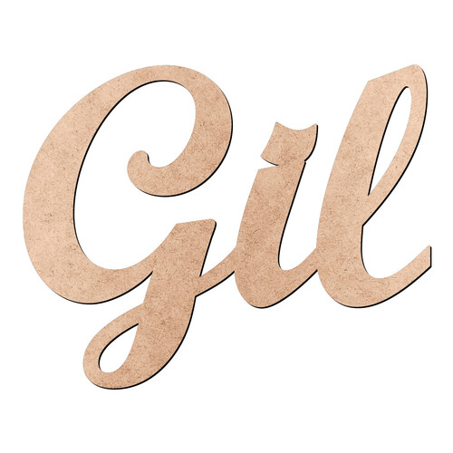 Recorte Gil Script Mt Std / MDF 3mm