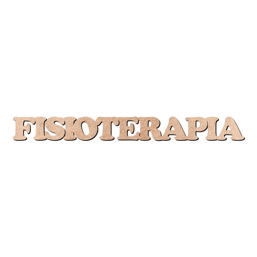 Recorte FISIOTERAPIA Cooper Black / MDF 3mm