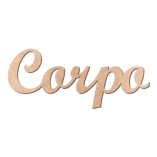 Recorte Corpo Script Mt Std / MDF 3mm