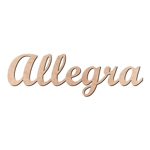 Recorte Allegra Script Mt Std / MDF 3mm