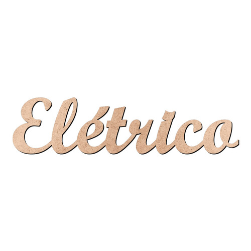 Recorte Elétrico Script Mt Std / MDF 3mm