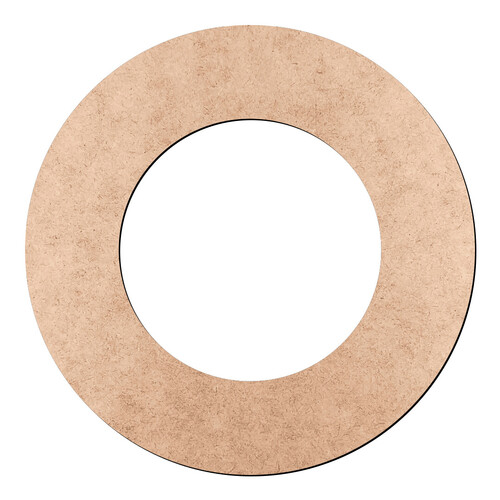 Recorte Moldura Cir 12 cm Borda 2,5 cm / MDF 3mm