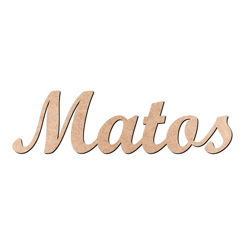 Recorte Matos Script Mt Std / MDF 3mm