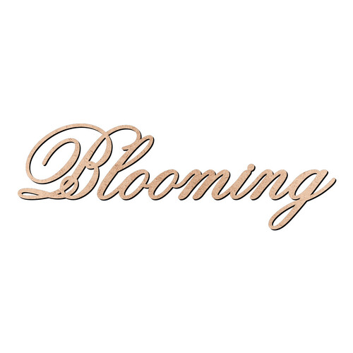 Recorte Blooming Old Script / MDF 3mm