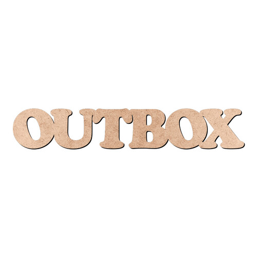 Recorte OUTBOX Cooper Black / MDF 3mm