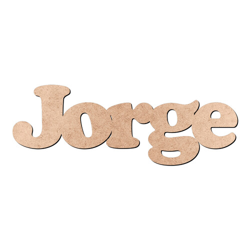 Recorte Jorge Cooper Black / MDF 3mm