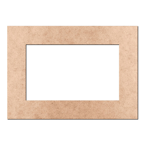 Recorte Moldura Ret 25 x 35 cm Borda 5 cm / MDF 3mm