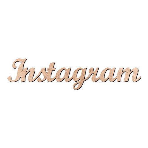 Recorte Instagram Script Mt Std / MDF 3mm