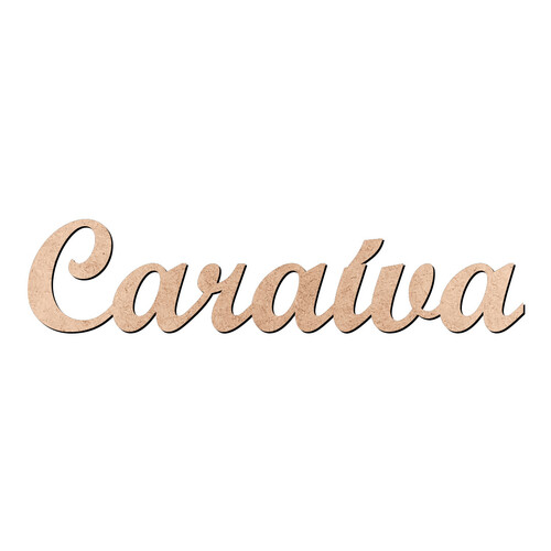 Recorte Caraíva Script Mt Std / MDF 3mm