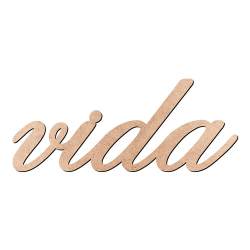 Recorte vida Old Script / MDF 3mm