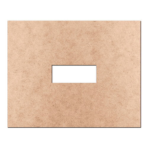 Recorte Moldura Ret 12 x 15 cm Borda 5 cm / MDF 3mm