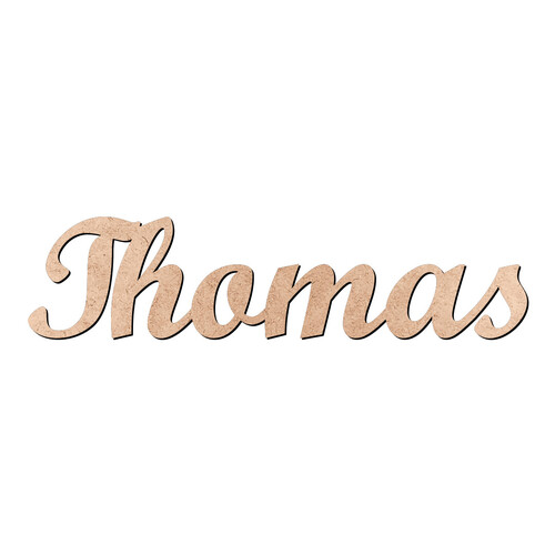 Recorte Thomas Script Mt Std / MDF 3mm