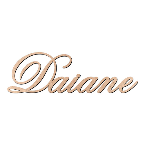 Recorte Daiane Old Script / MDF 3mm