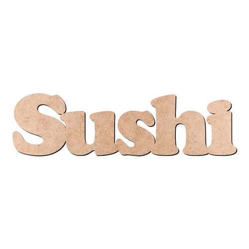 Recorte Sushi Cooper Black / MDF 3mm