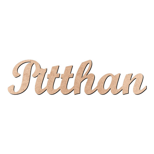 Recorte Pitthan Script Mt Std / MDF 3mm