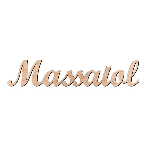 Recorte Massaiol Script Mt Std / MDF 3mm