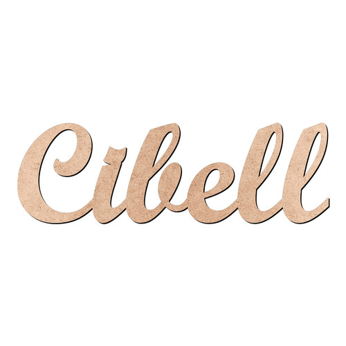 Recorte Cibell Script Mt Std / MDF 3mm