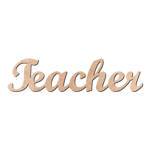 Recorte Teacher Script Mt Std / MDF 3mm