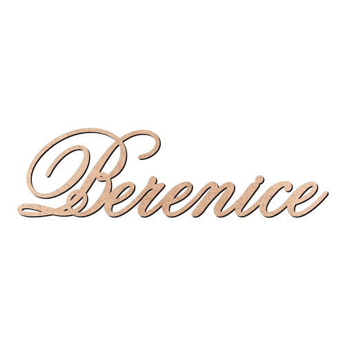 Recorte Berenice Old Script / MDF 3mm