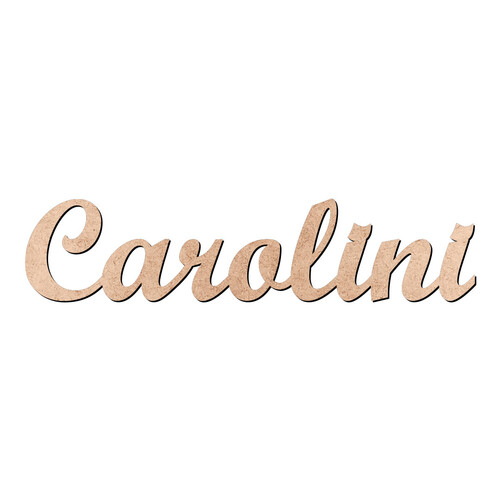 Recorte Carolini Script Mt Std / MDF 3mm