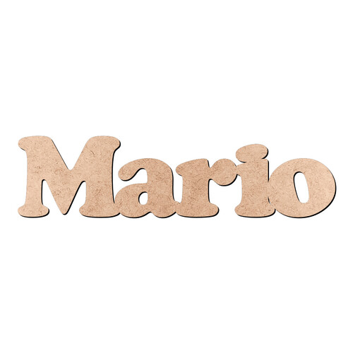 Recorte Mario Cooper Black / MDF 3mm