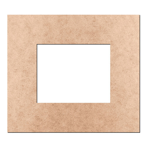 Recorte Moldura Ret 80 x 90 cm Borda 20 cm / MDF 3mm