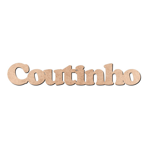 Recorte Coutinho Cooper Black / MDF 3mm