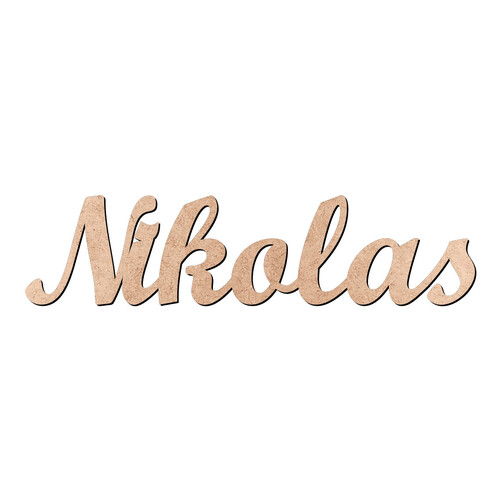 Recorte Nikolas Script Mt Std / MDF 3mm