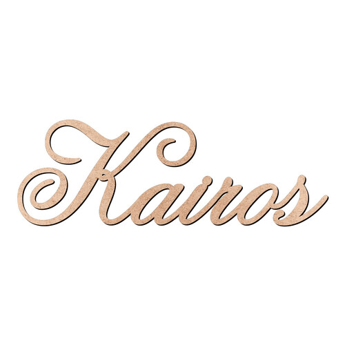 Recorte Kairos Old Script / MDF 3mm