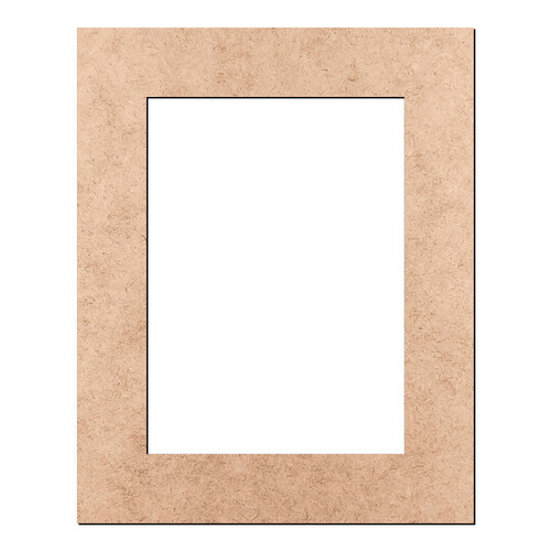 Recorte Moldura Ret 50 x 40 cm Borda 7 cm / MDF 3mm